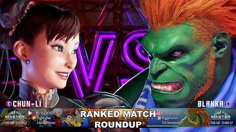 Kuya Kalbo SF6 Ranked Match Roundup. Chun Li Master Rank [Hori Fight Stick]