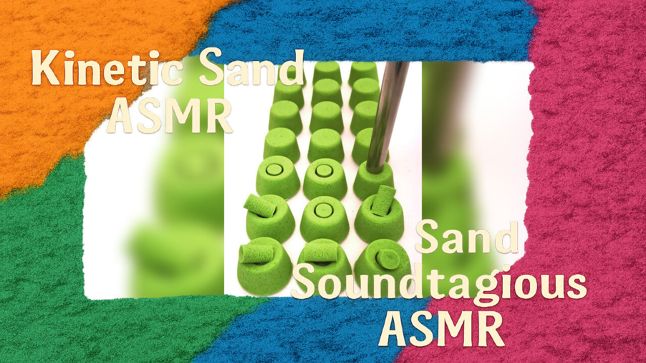 Satisfying ASMR 13 | Smooth Kinetic Sand Tube Cutting!