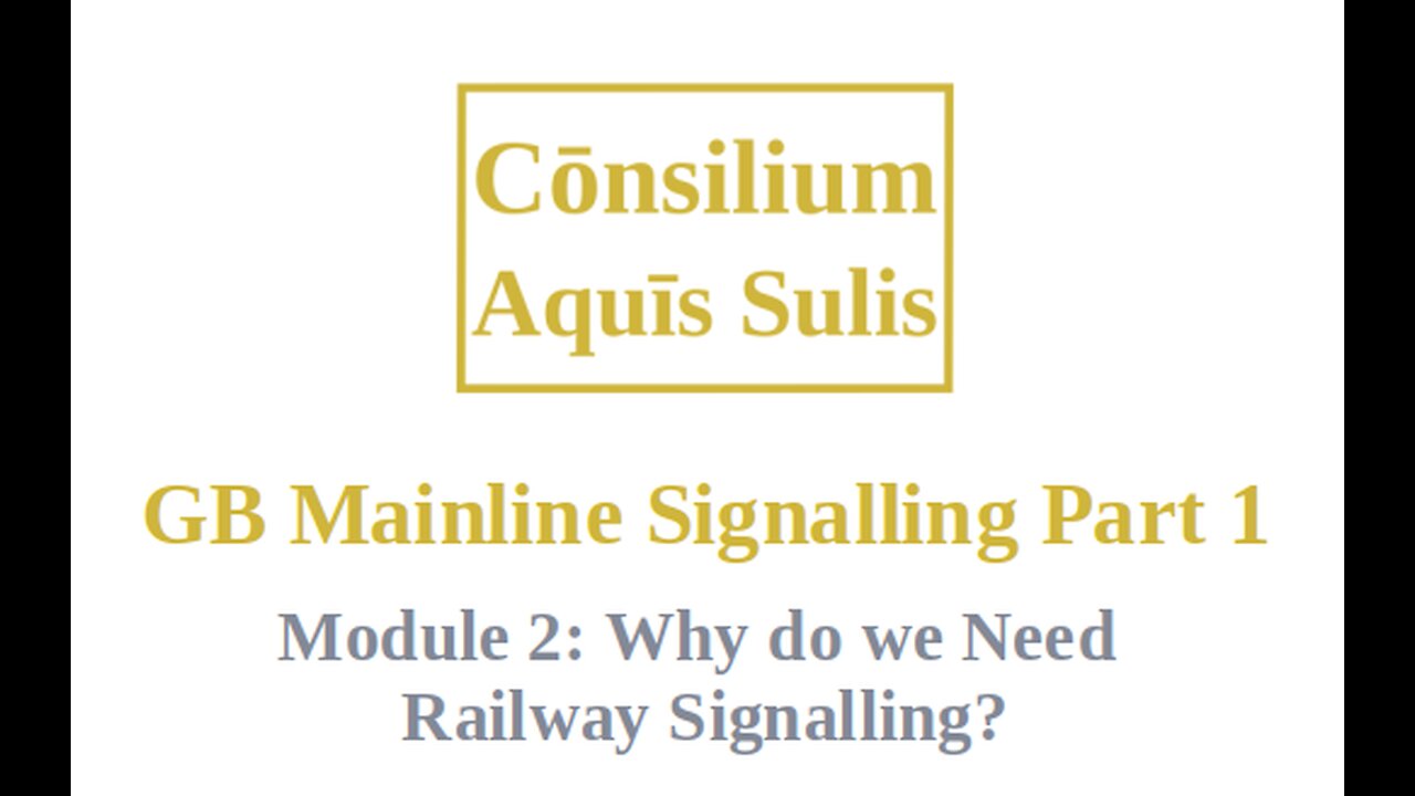 GB Mainline Signalling Part 1 Module 2 (English)