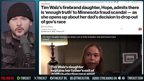 Democrat ADMITS Somali Fraud IS TRUE In SHOCK Podcast | Tim Pool