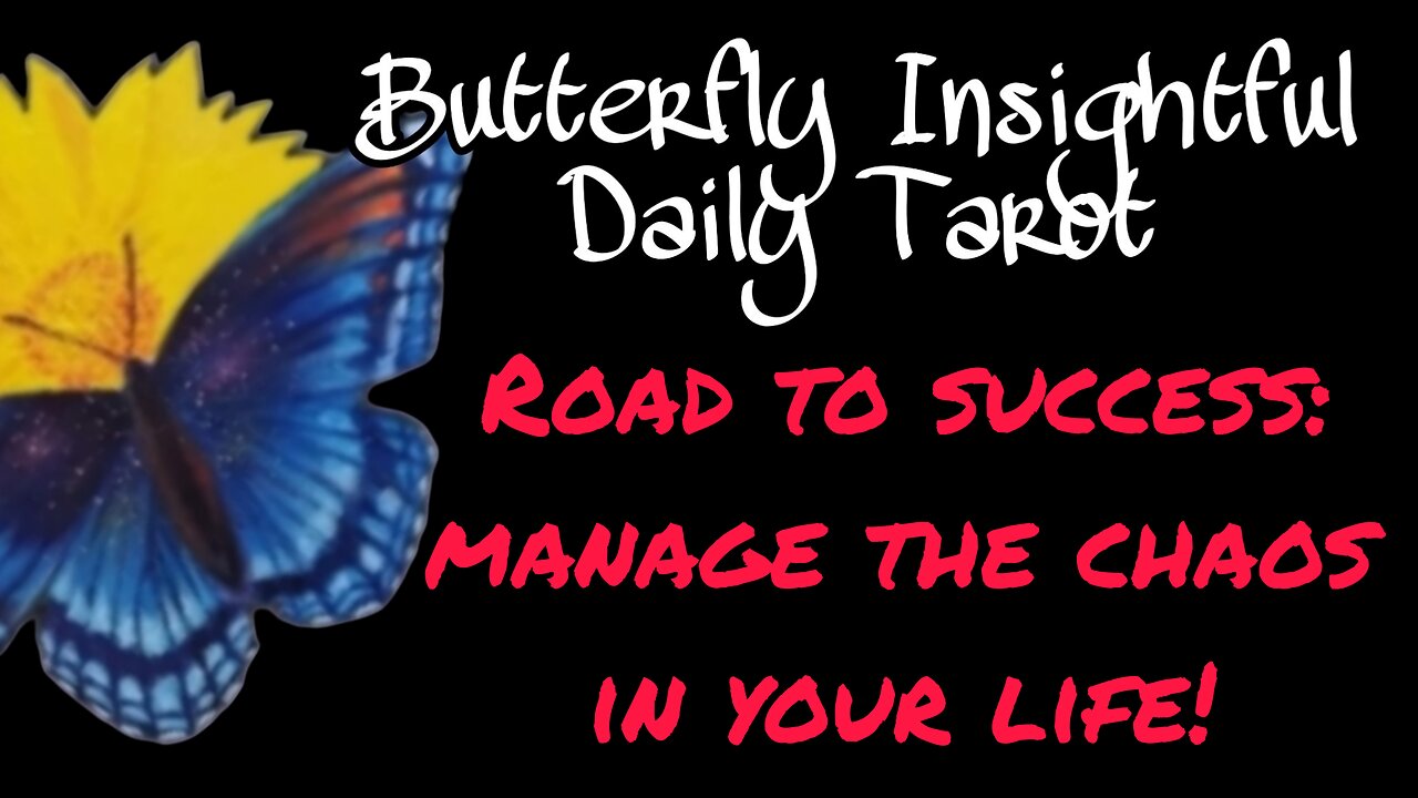 Butterfly Insightful Daily Tarot - Tips to manage the chaos in your life!