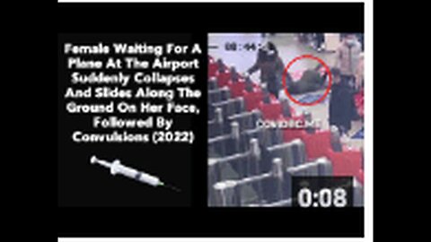"Woman Unexpectedly Collapses, Slides on Ground while Waiting for Plane at Airport"