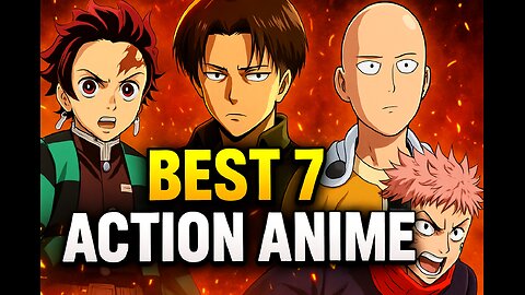 Best 7 Action Anime You much Watch || Official Available in Hindi/English Dubbed || 4k Anime Edits