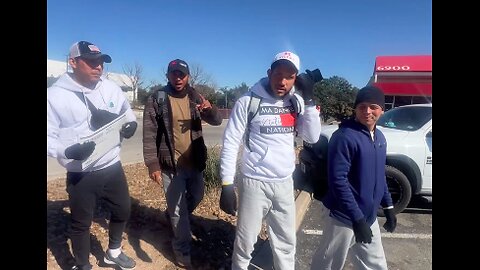 A mob on military aged men pour out of the ARC..ready to create havoc