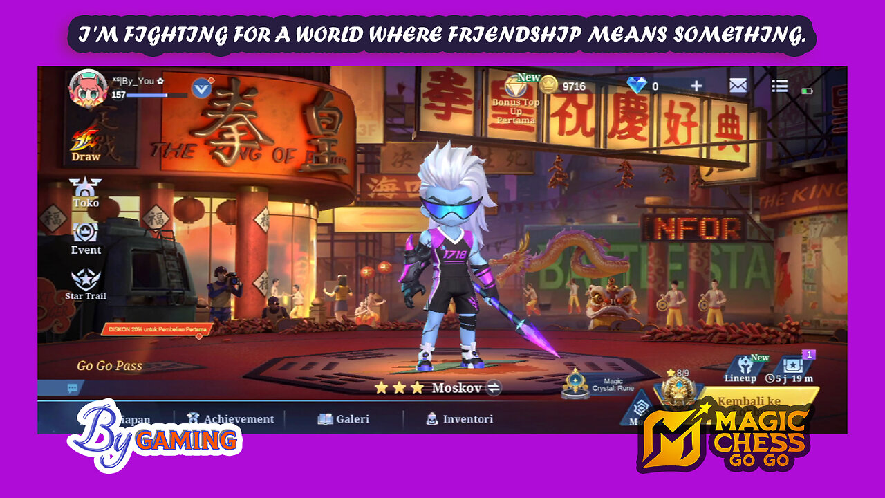 I'm fighting for a world where friendship means something.