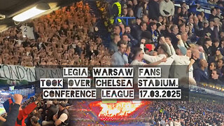 Legia Warsaw fans took over Chelsea Stadium. Conference League 17.03.2025