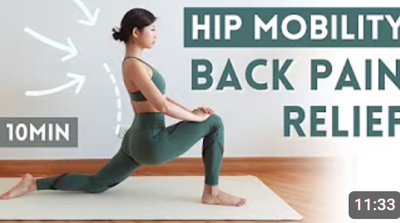 10 min Hip Mobility & Back Pain Relief Home Exercises