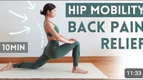 10 min Hip Mobility & Back Pain Relief Home Exercises