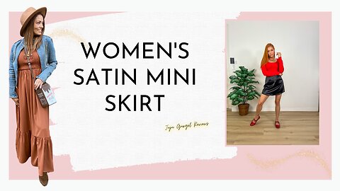 Women's satin mini skirt review