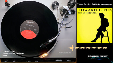 Howard Jones ) Things Can Only Get Better ) 1985 (WEA/Electra Yellow Sleeve US)