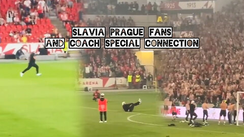 Slavia Prague fans and coach special connection