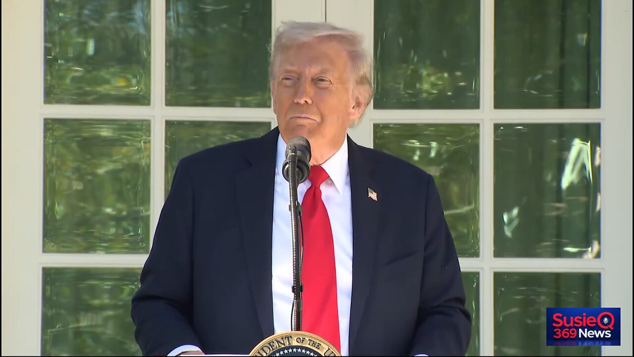 President Trump Hosts a Rose Garden Club Lunch