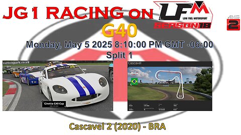 JG1 RACING on LFM - G40 - Cascavel 2 (2020) - BRA - Split 1