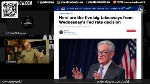 AND WE KNOW 12.13.25: GOLD, SILVER continues to break records, BREAKING NEWS!