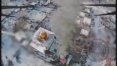 Ukrainians Tried to Hide an Armored Vehicle on Church Property