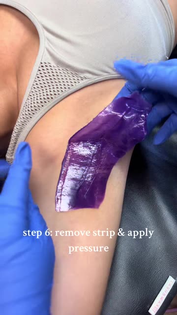 Underarm Waxing with Sexy Smooth Purple Seduction Hard Wax | Smooth Results by @_enhancedesthetics