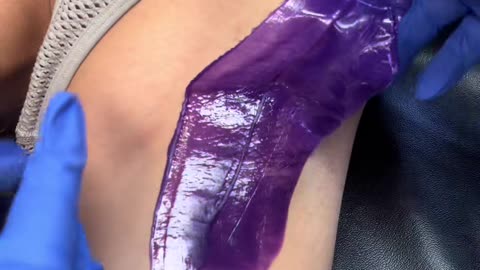 Underarm Waxing with Sexy Smooth Purple Seduction Hard Wax | Smooth Results by @_enhancedesthetics