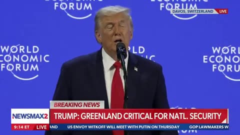 LIVE: President Donald Trump Addresses the World Economic Forum | NEWSMAX2