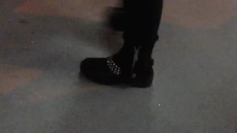 Army Man Cushed by Boot - Candid