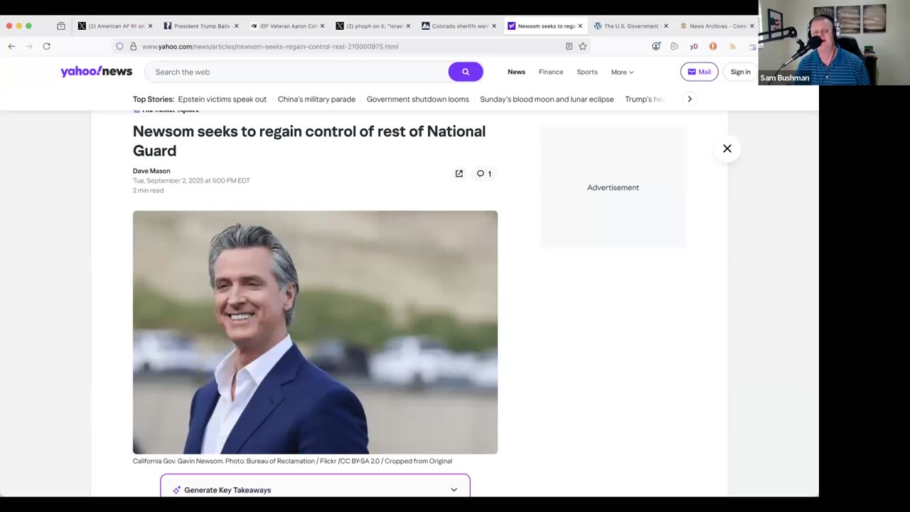 Discussing Newsom & Posse Comitatus Act of 1878 Win Against Trump
