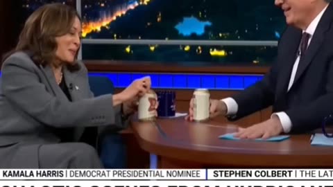 Kamala Harris giggles and gets drunk as the world burns