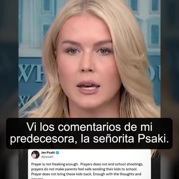 karoline Leavitt SLAMS Jen Psaki for DERIDING the power of prayer and urges her to pray