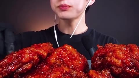 KOREAN CHICKEN MUKBANG