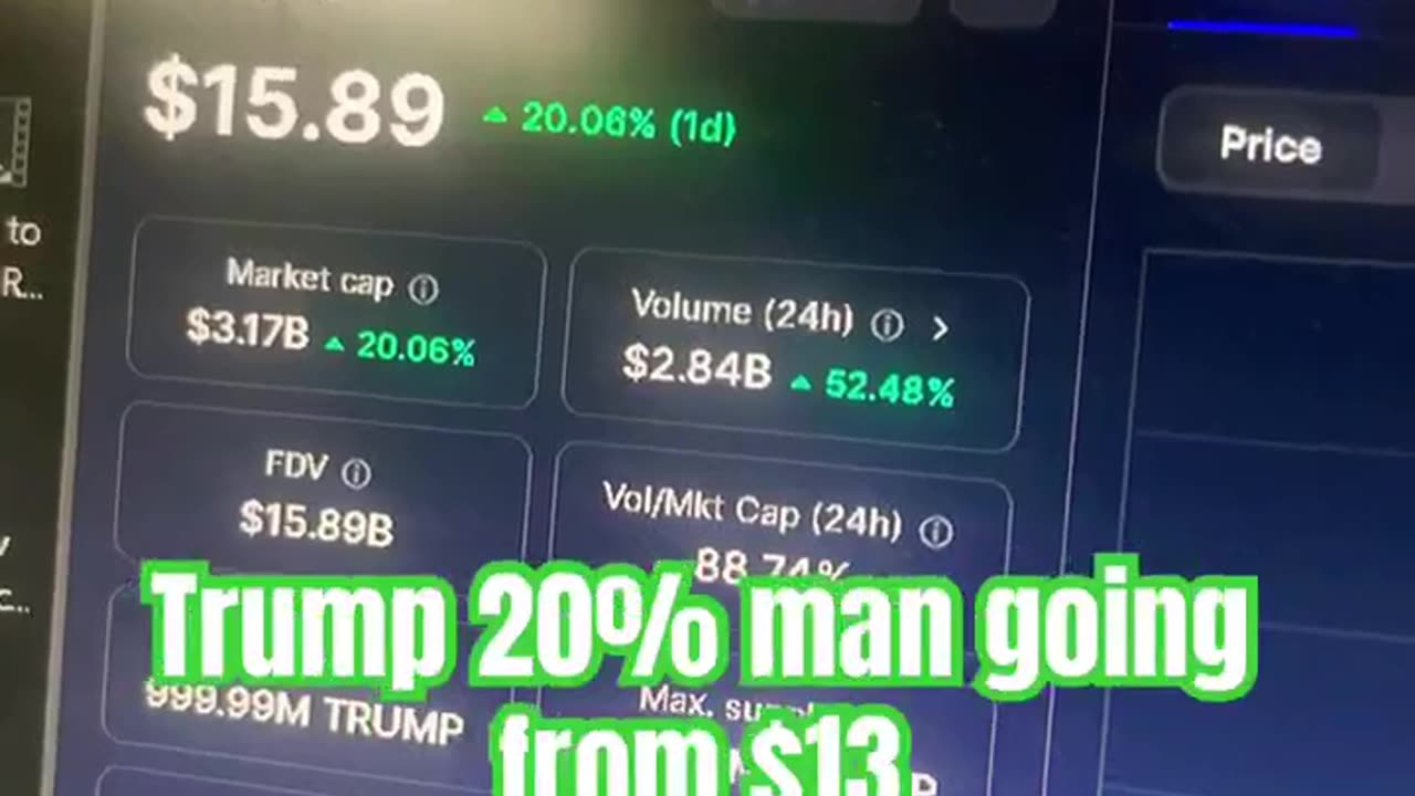 official trump crypto price prediction #fyp