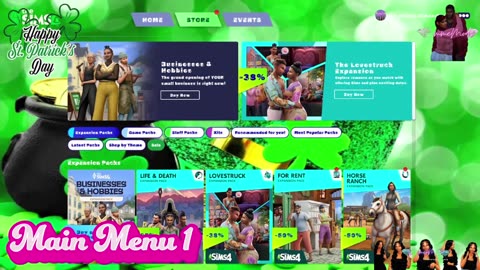 St. Patrick's Day Main Menu 