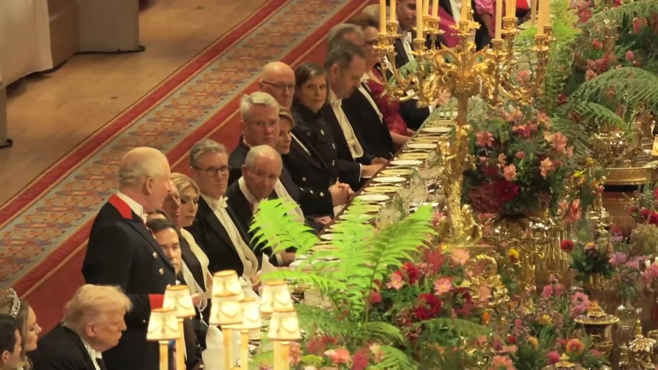 Donald and Melania Trump join British Royal Family for state banquet at Windsor Castle - September 17, 2025