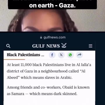 Even Palestinians hate negros