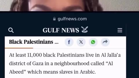 Even Palestinians hate negros