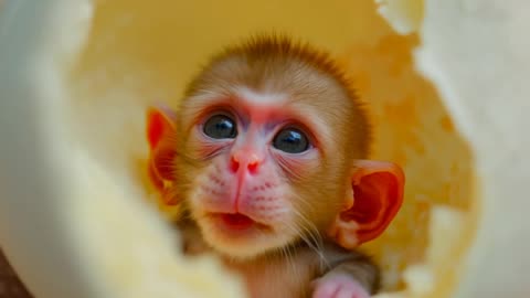 Cute baby Monkey! #ViralBeauty #cute #cutebaby #shorts #viral