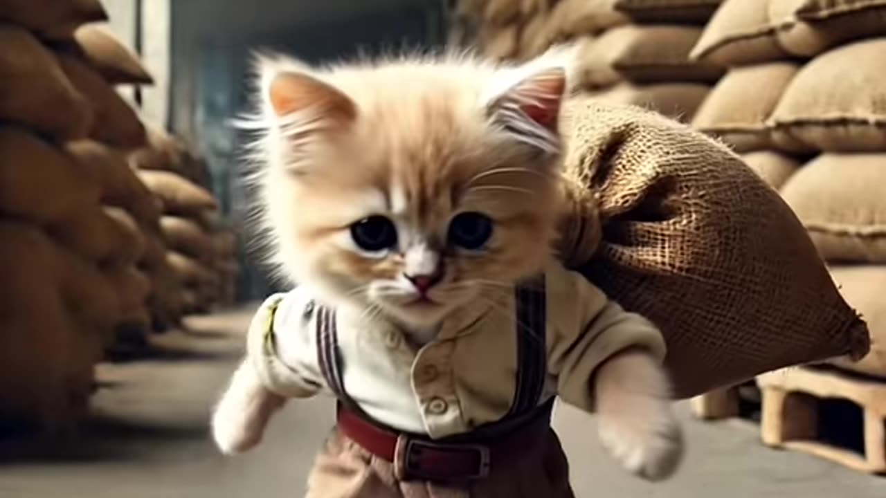 Please Follow this Cute Struggling Poor Cat