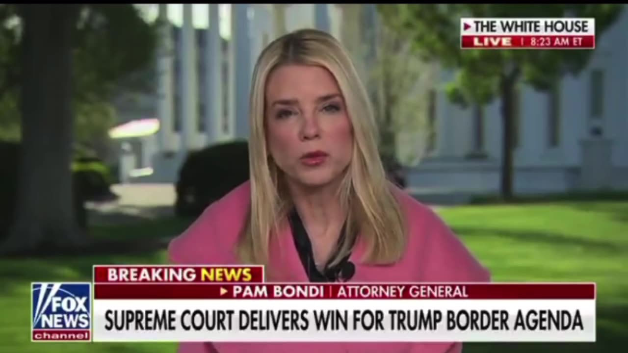 Pam Bondi is happy after SCOTUS ruled to allow Trump Admin to resume Deportations