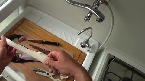 come sfiletto la murena, pescata qualche giorno fa, e come friggo il filetto_part4