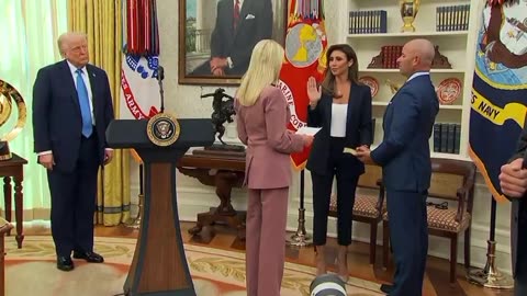 Pam Bondi Swears In One of Trump's Closest Advisors As US Attorney (VIDEO)