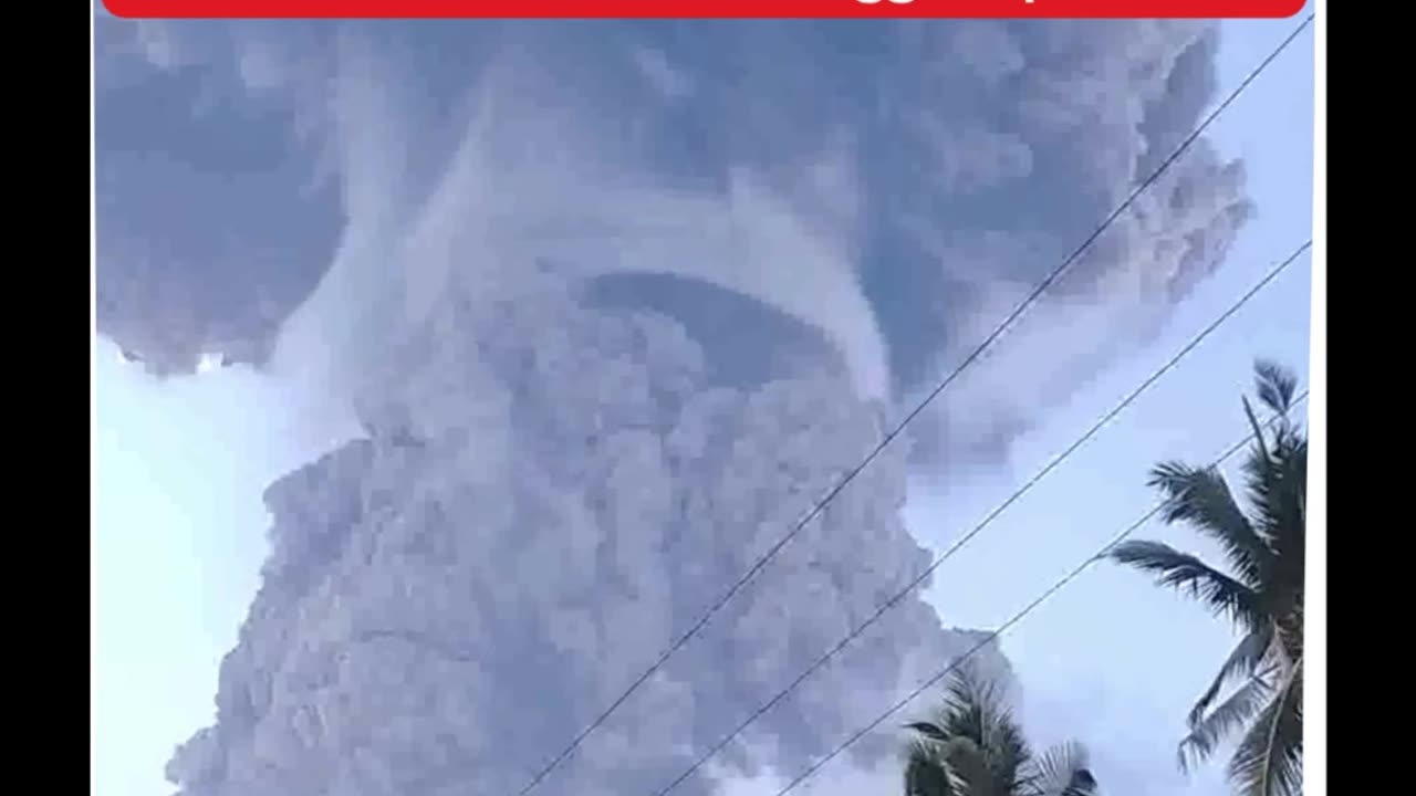 Volcano Eruption in Indonesia July 2025
