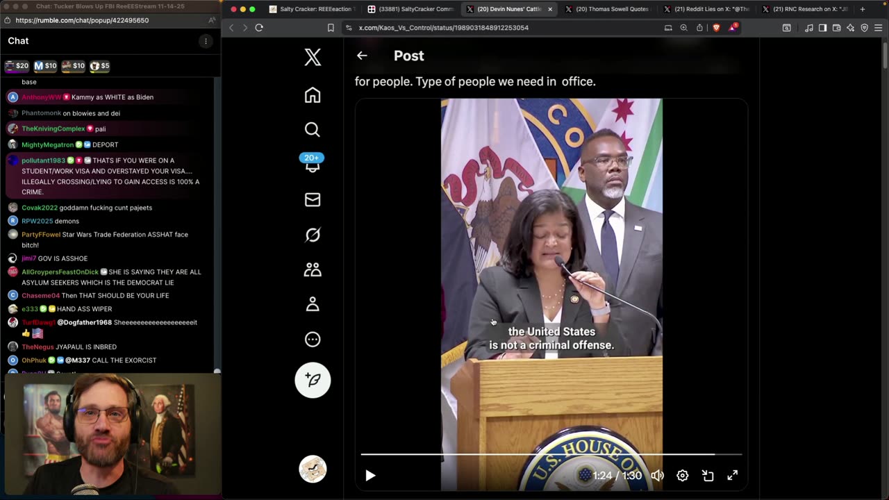 Tucker Blows Up FBI ReeEEStream 11-14-25 ..........