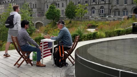 American artist offers apology to Scots during Trump visit