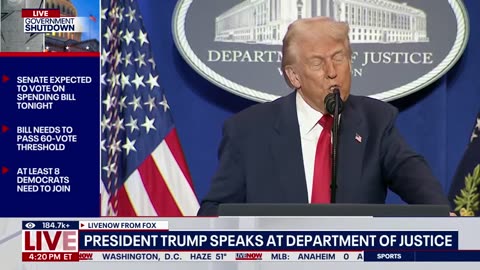FULL REMARKS: President Trump speaks at the Justice Department