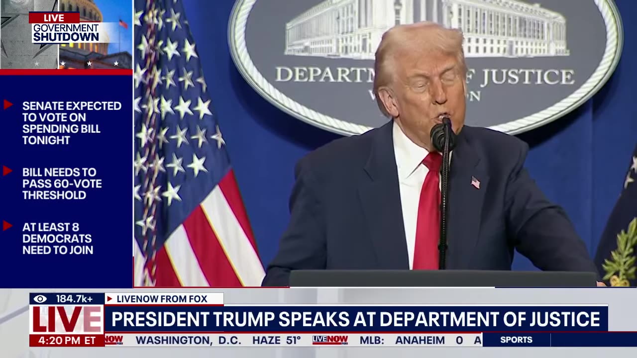 FULL REMARKS: President Trump speaks at the Justice Department