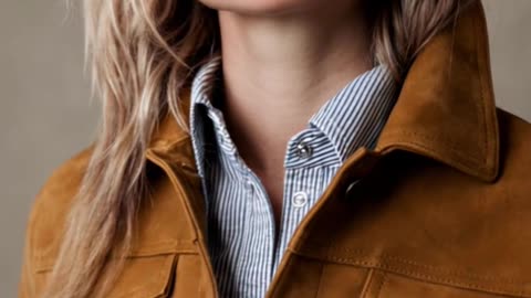Meet the Trucker Jacket Reinvented in Suede Brown