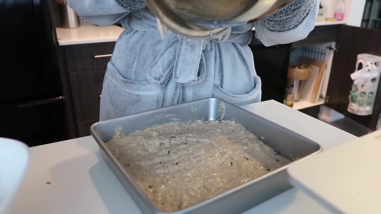 Baking Banana Bread for Mothers Day
