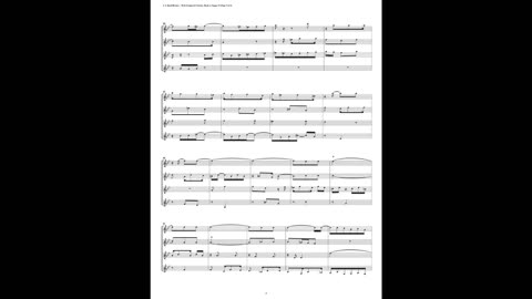 J.S. Bach - Well-Tempered Clavier: Part 2 - Fugue 15 (Clarinet Quartet)