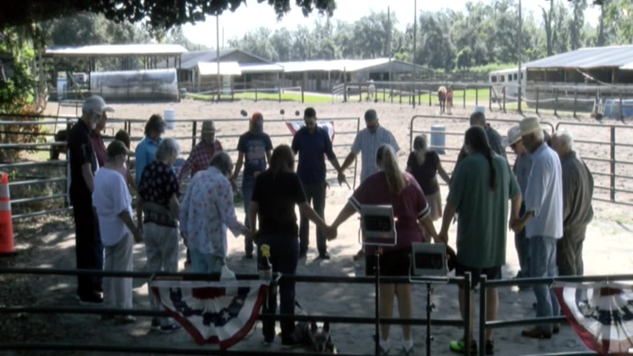 Skipper Calder & Cowboy-up Ministry bring horse training with a message at 11am.