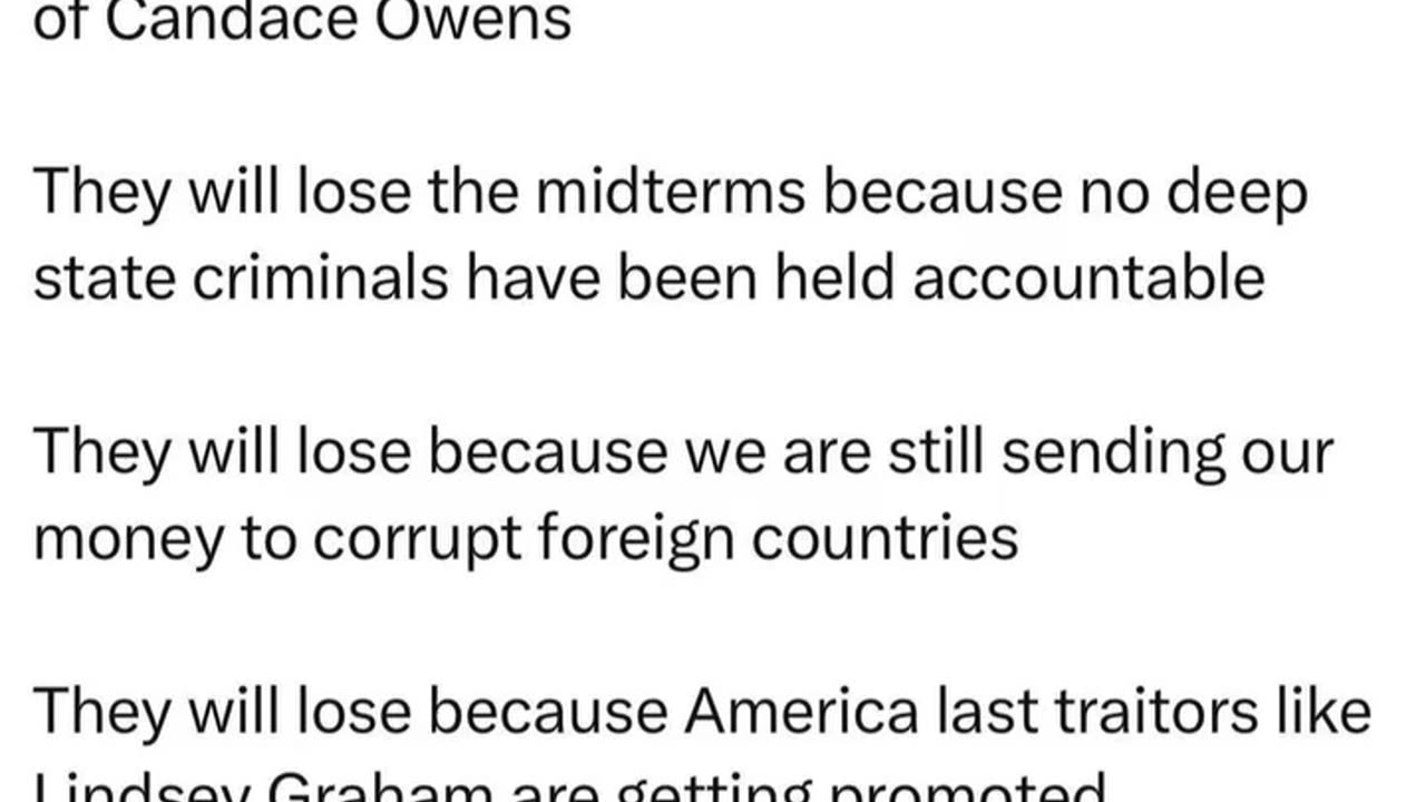 Republicans lose don't blame Candace