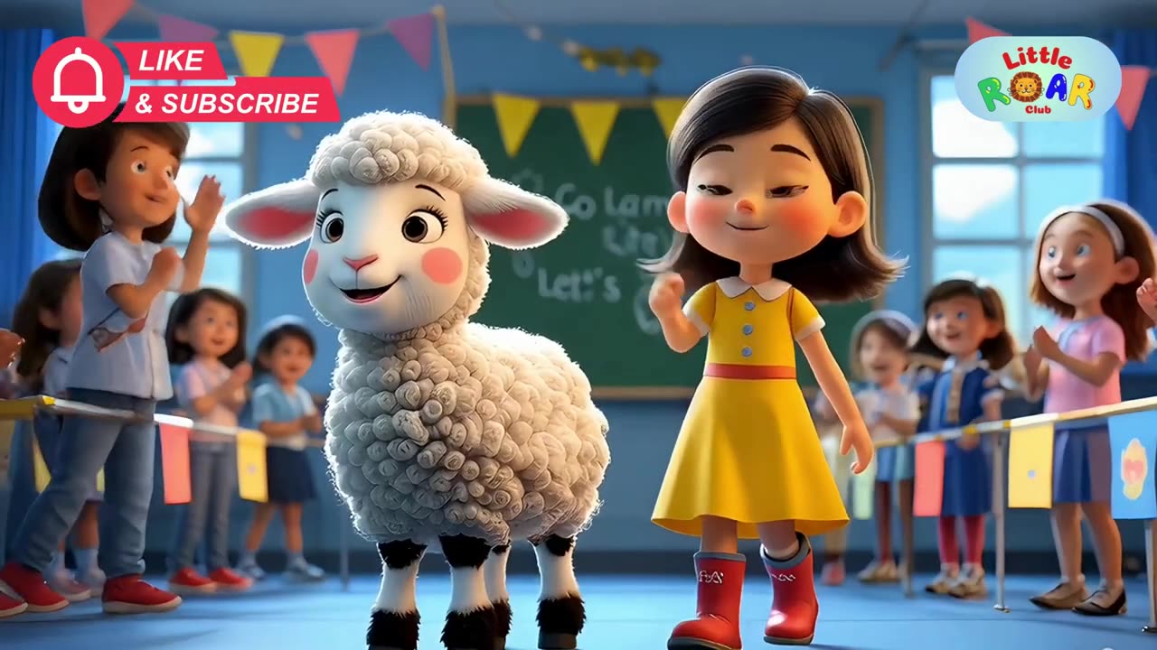 Mary Had a Little Lamb 🐑 | Fun & Silly Kids Song | 3D Animated | Nursery Rhymes & Kids Songs