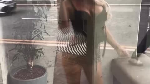 Tgirl admiring herself here