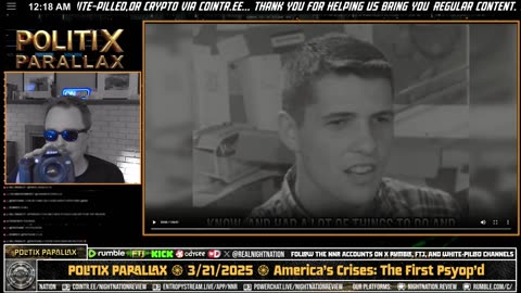 POLITIX PARALLAX ֍ 3/21/2025 ֍ America's Crises: The First Psyop'd Generation